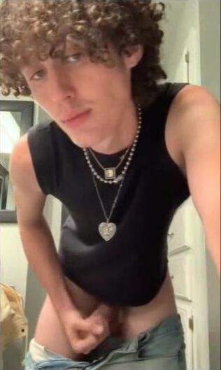 Twink boys jerking hard cocks