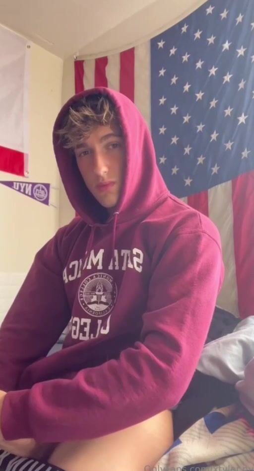 Hottie wearing a hoodie