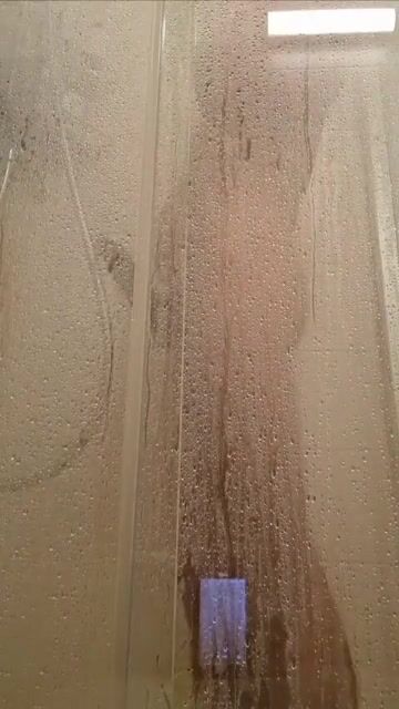 Hung bbc teases in shower