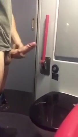 Hung cock pounds toilet twink
