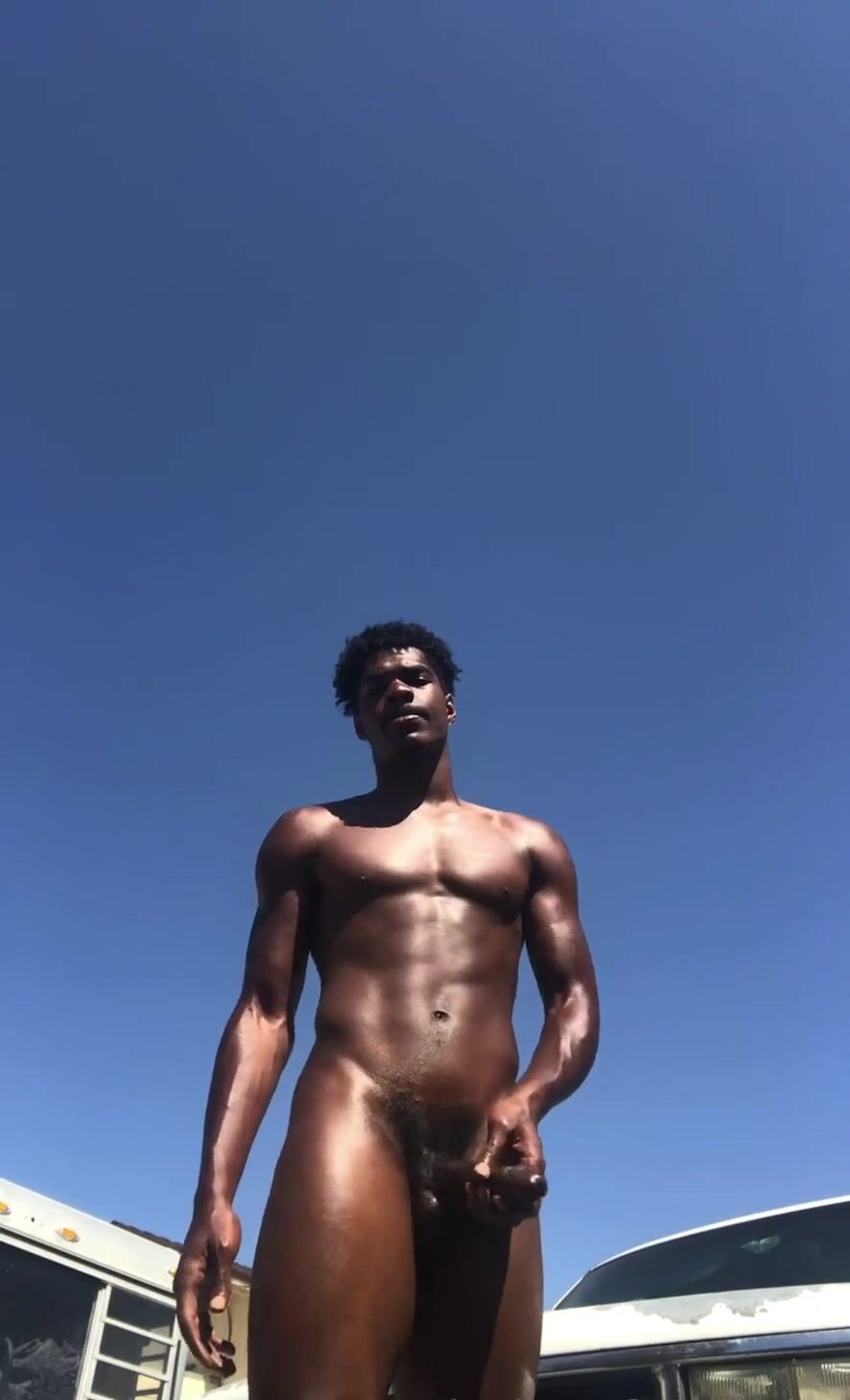 Hung haitian shoots his cum outside nude porn