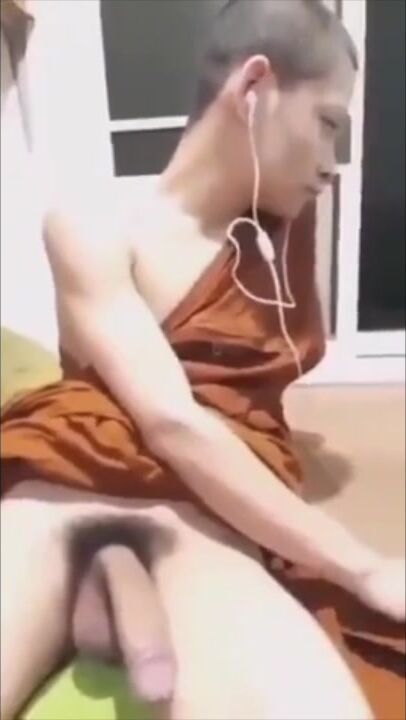 Thai twink monk hot summer day