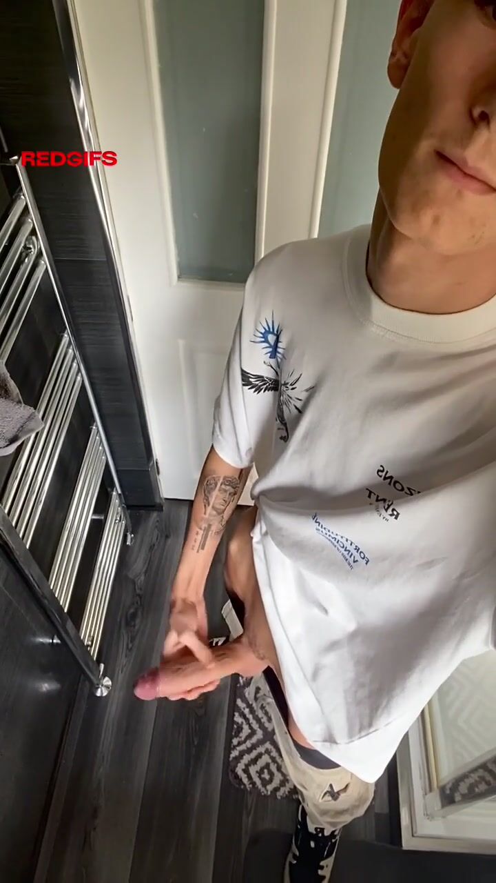 Hung twink strokes bwc on cam