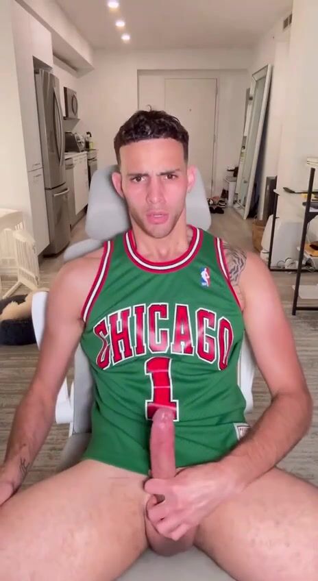 Muscular hunk shows his beautiful milk