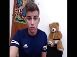 Hot football boys play hard