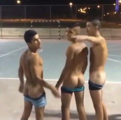 Israeli boys doing a dare