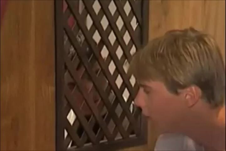 Priest barebacks twink muscle daddy cock