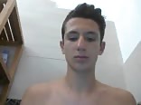 Italian cutie shows off huge cock and bubble ass on cam
