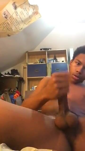 Black boner gets wet strokes from jamal