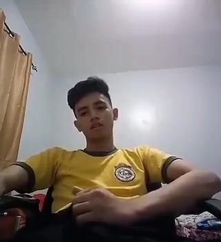 Jerk off handsome boy