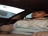 Car jerk & cum in rain with boys