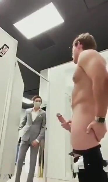 Caught jerking off by hot store employee