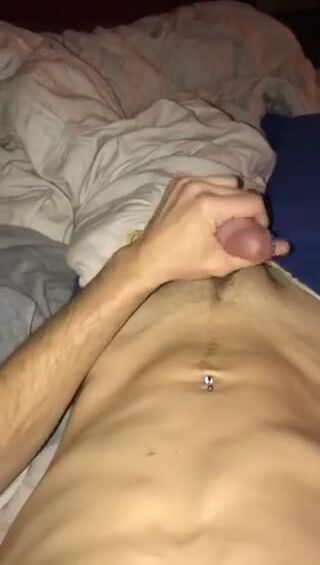 Jerking twink cock until cum