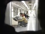 Korean guy fucks metro guys in public