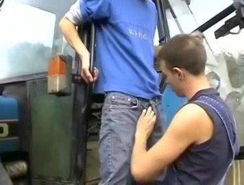 Kyly rides tractor hard