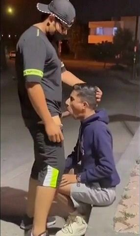 Late night parking lot blowjob