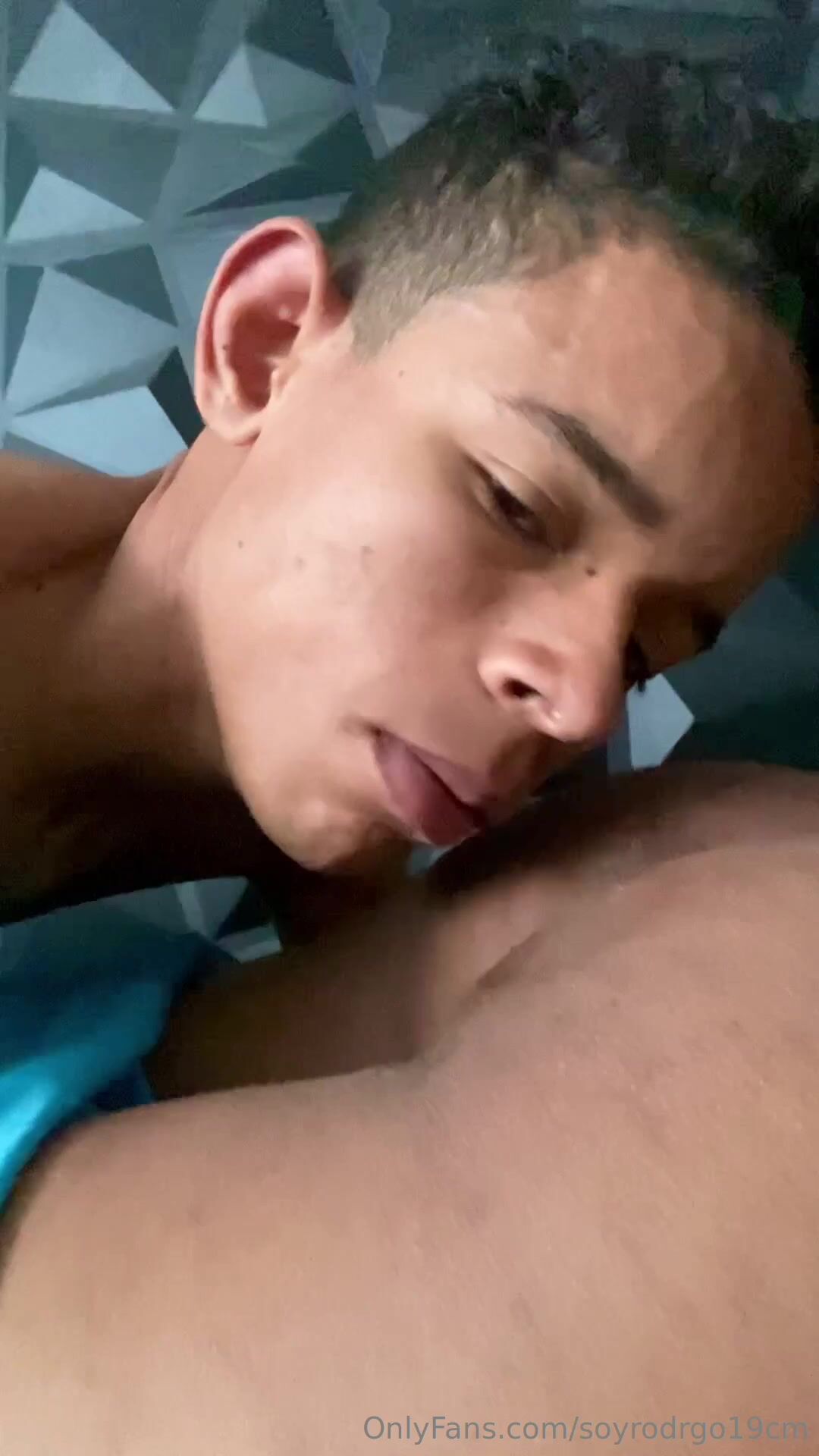 Latin twink enjoys alone time with cousin