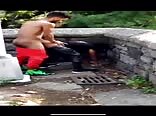 ストリートでラテン系美少年が生でセックス