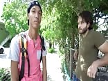 Latino boy sucks cock for money