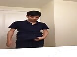 Latino twink returns home horny af