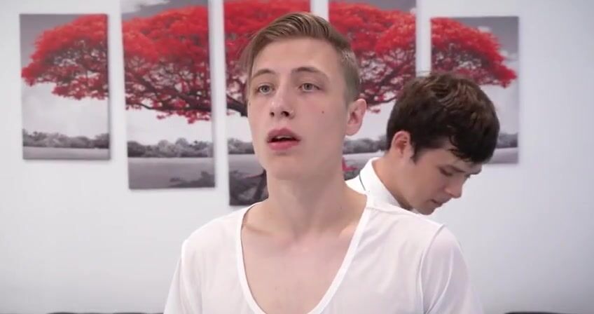 Twink relaxado toma o pau cru do daddy
