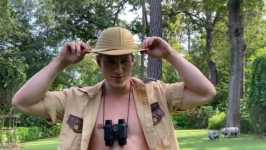 Safari twink adventure on gay porn tube
