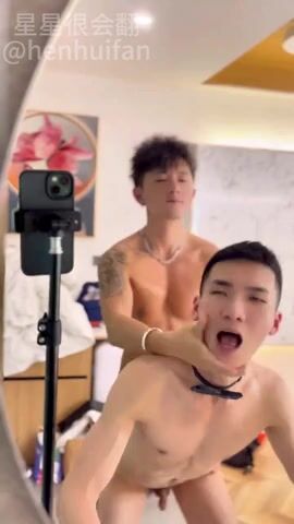 Boy takes double creampie