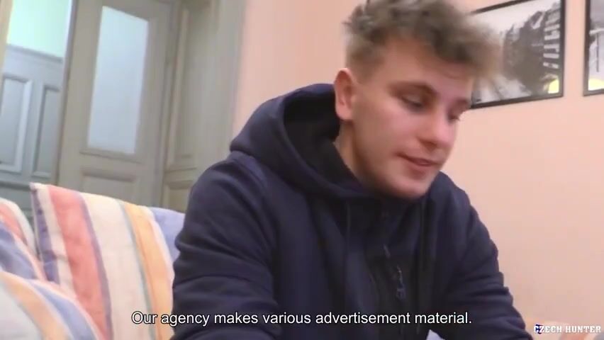 Delivery boy paid to cum in gay porn videos