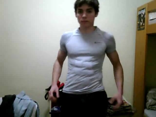 Shirt lifted to flaunt hot muscle abs