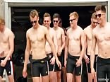 Long hot summer boys naked rowing team