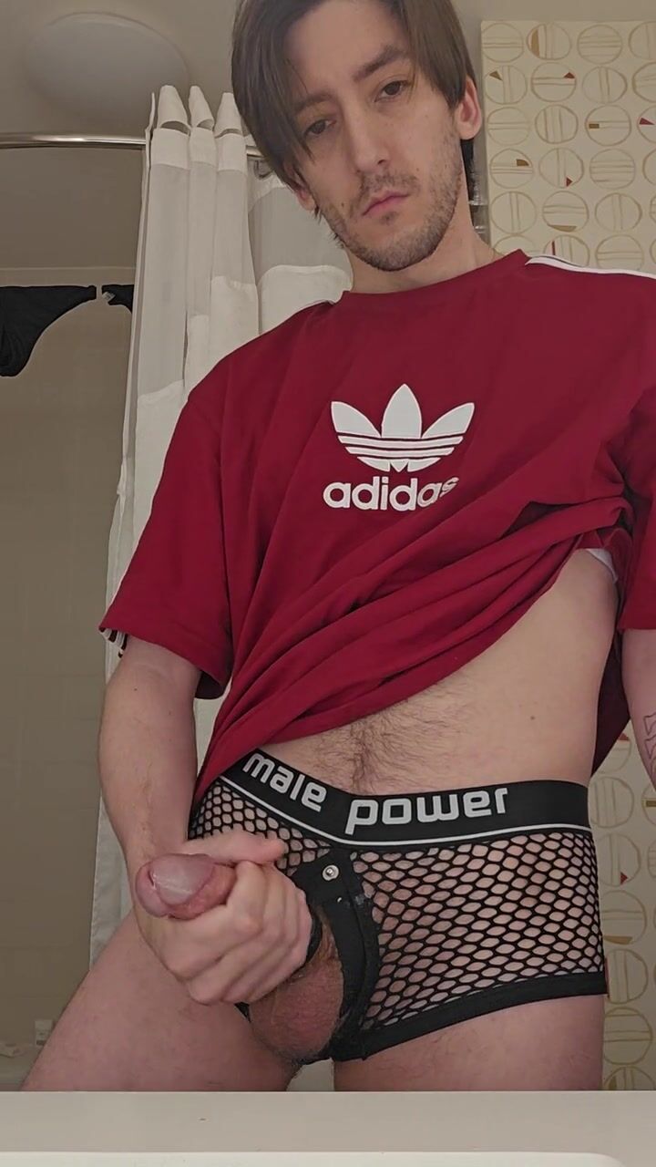 Lucifer starre twink solo strokes hard cock