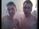 Lusty brothers suck and toy on webcam