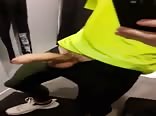 Lycra wearing in a store...and cum on!