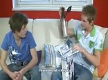 Twink wants more size in hot 3way bareback