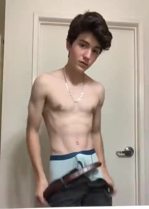 Mason strips and shows his hard boner