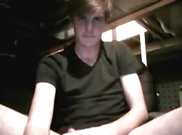 Masturbating with finger in ass
