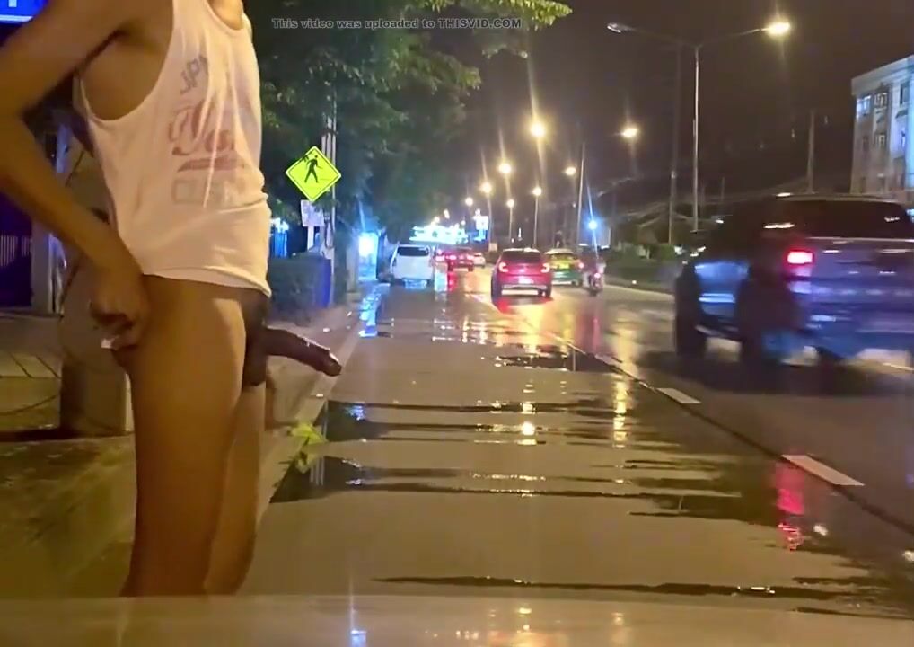 Masturbating on the side of the highway