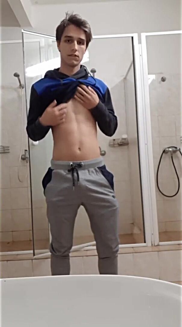 Shower room masturbation session