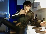 Kitchen encounter with a twink