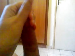Jerking my hard cock 2