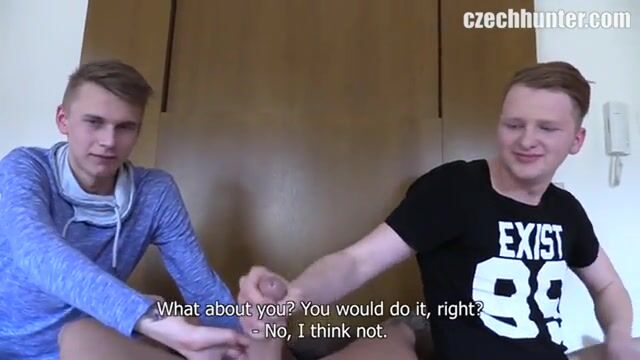 Czech money boy hard fucks straight boys