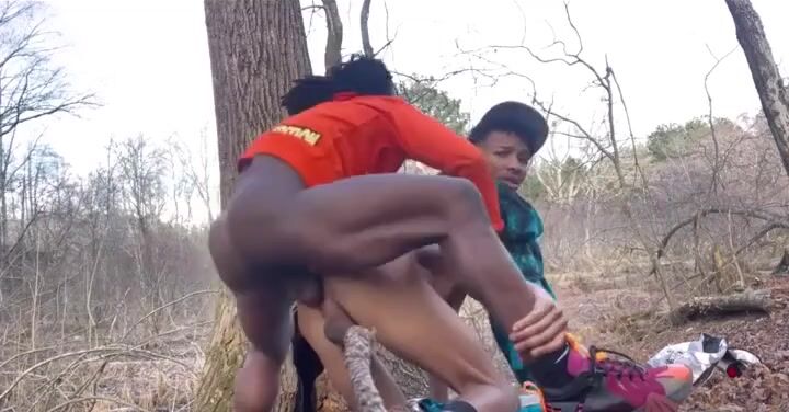 Monster cock drills deep in the woods