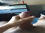 Aron moody unleashes cum shot