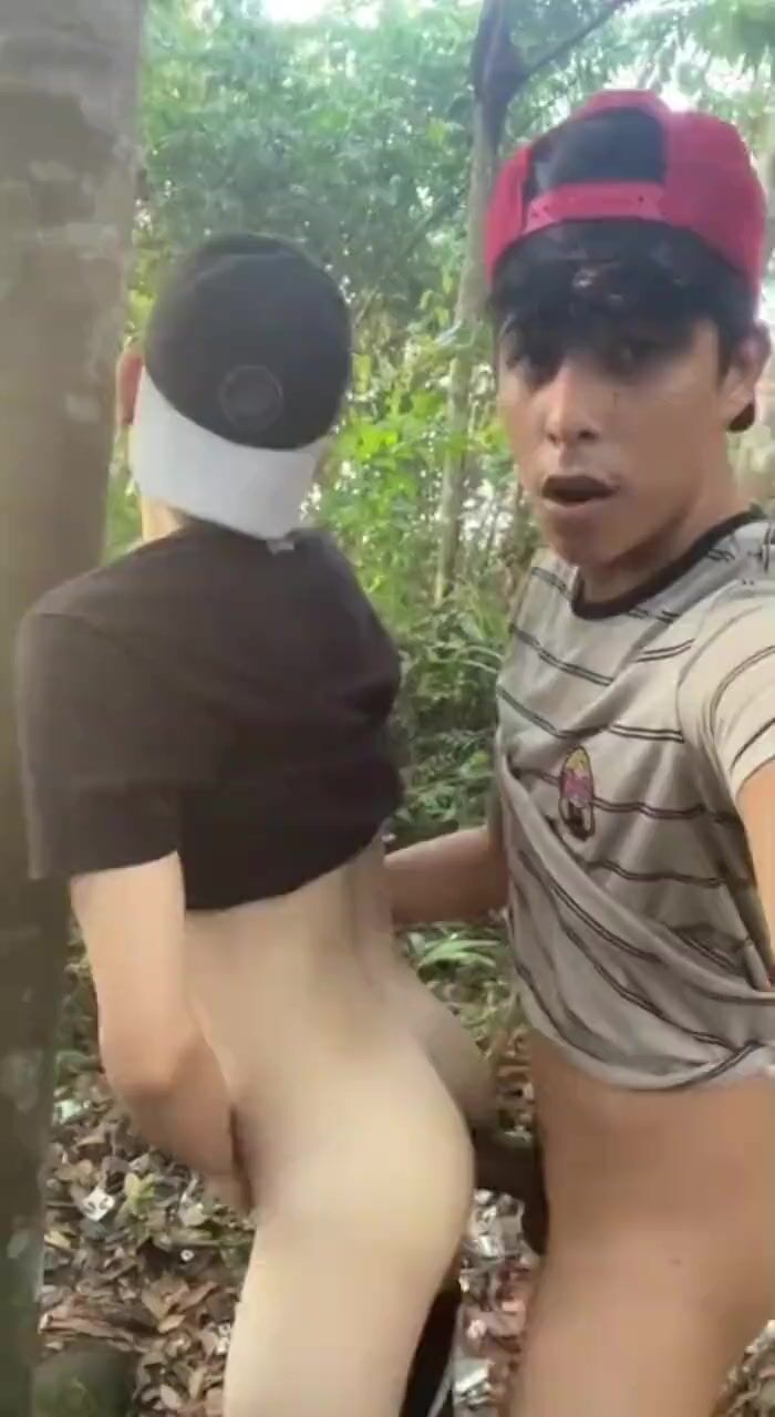 Cam-boys zeigen morgendliches braunes holz