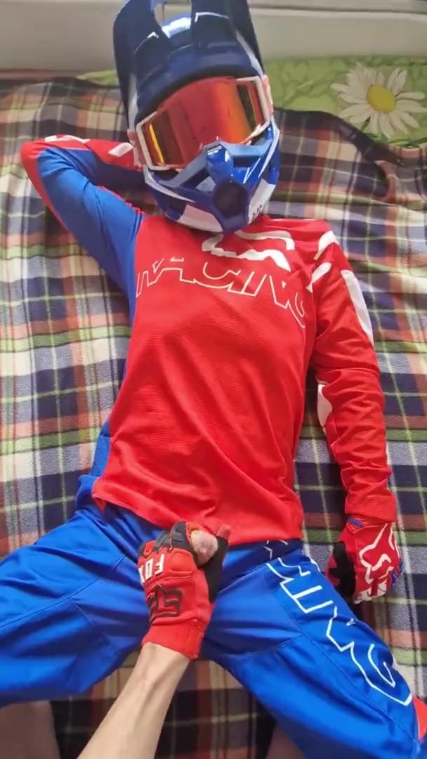 Motocross twink gets fucked
