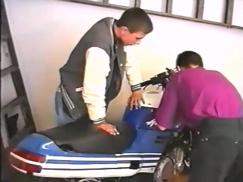 Vintage gay teen motor bike riders porn