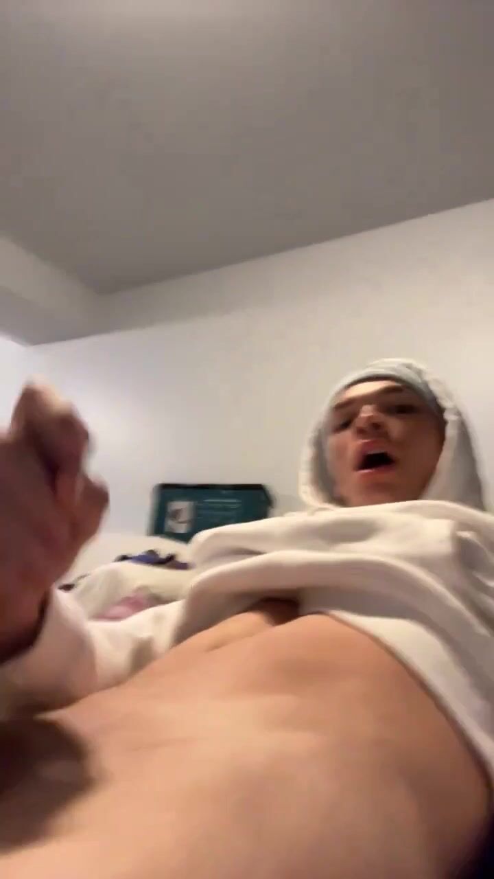 Teen strokes in hot masturbation