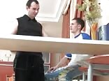 Dad pounds boy while mum's out