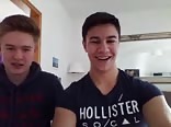Muscle german boy bares big ass for his friend