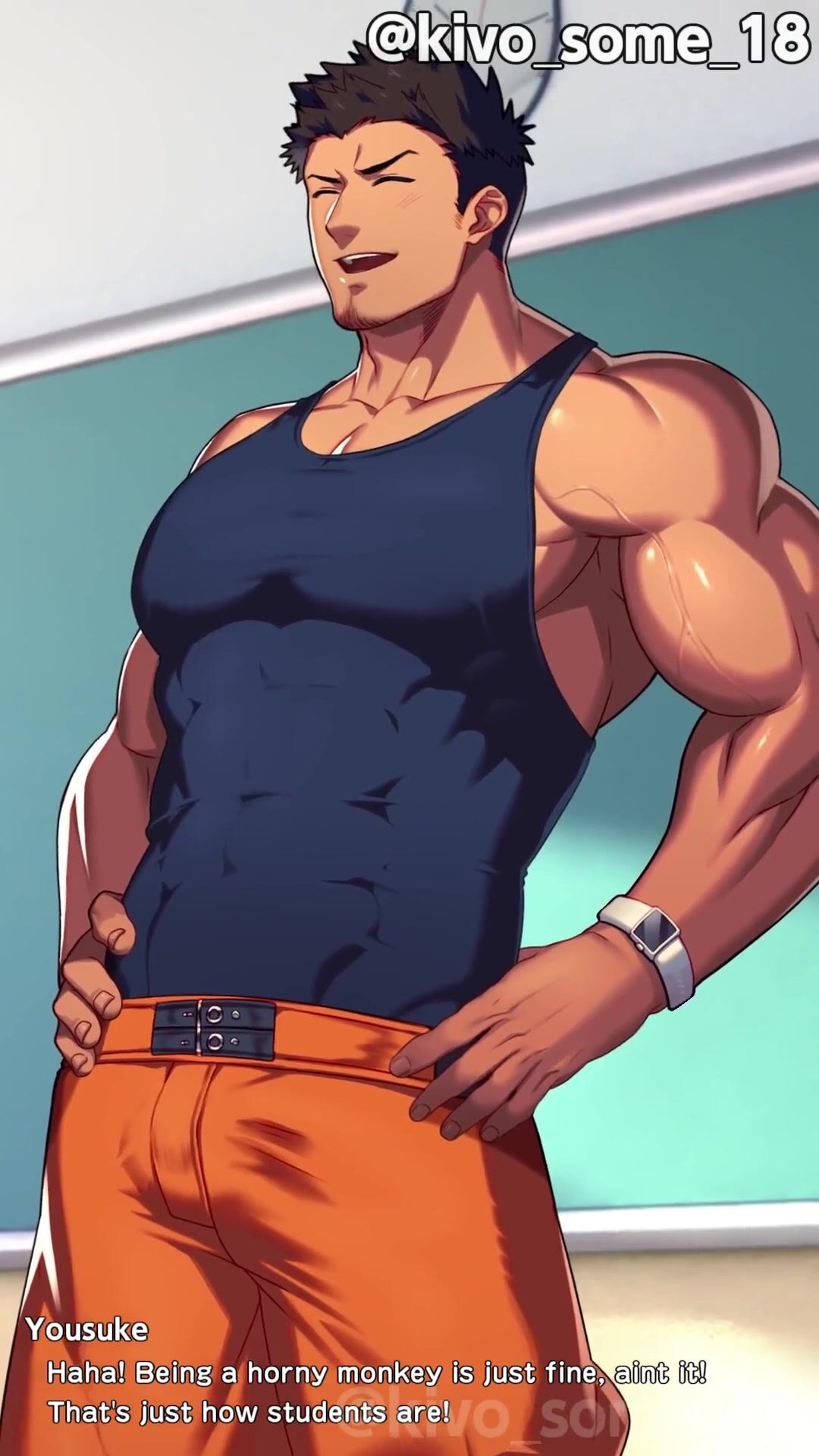 Muscle man gets fucked by student
